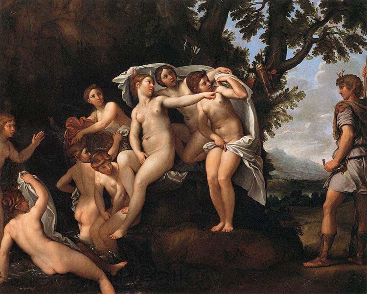 Francesco Albani Diana and Actaeon Norge oil painting art